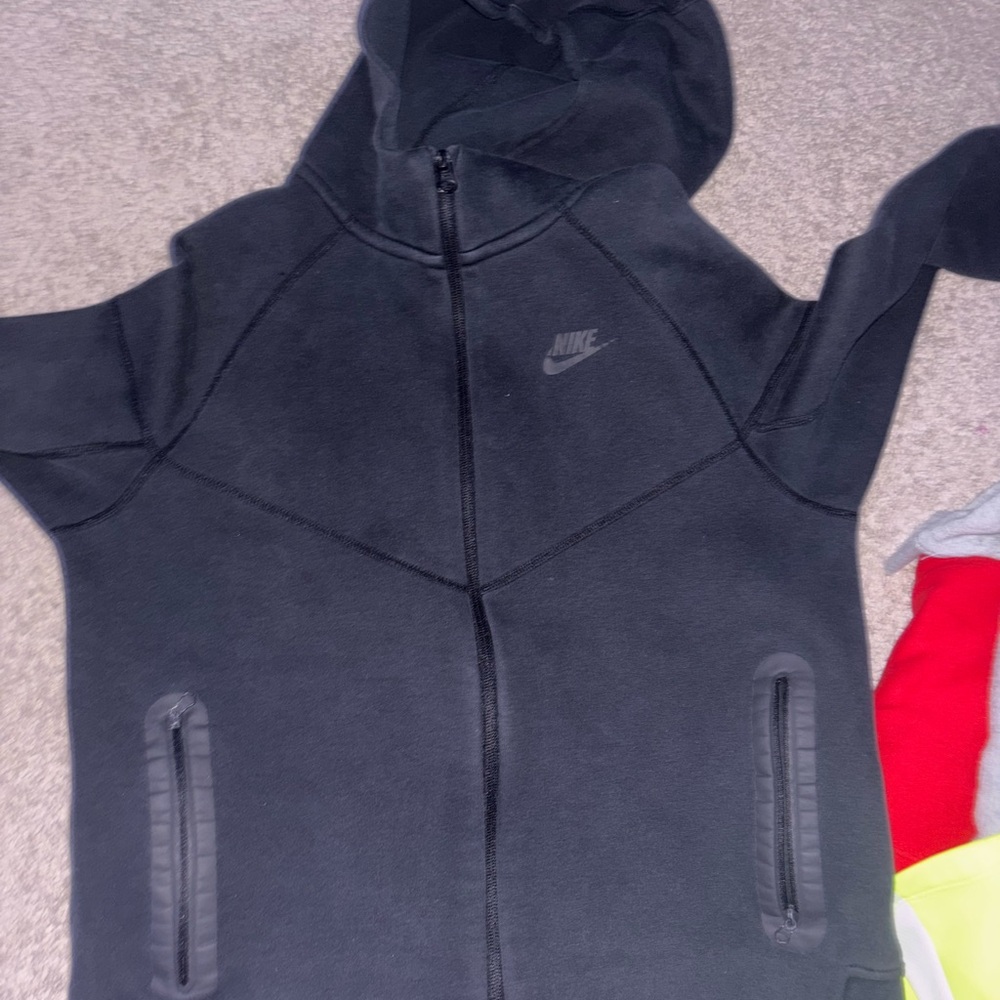 Nike Tech Black Zip-Up Hoodie